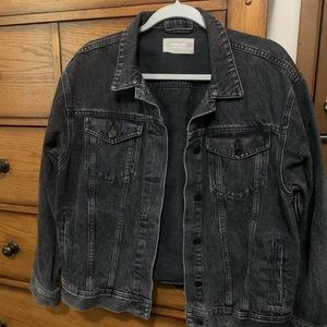 NWOT Everlane Black Denim Jean Jacket Size Large
